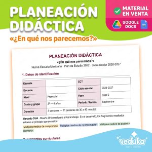 Planeación NEM 2º preescolar: ¿En qué nos parecemos?