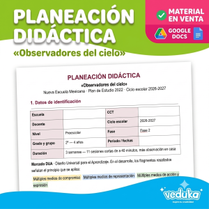 Planeación Didáctica «Observadores del cielo» – 2do Preescolar